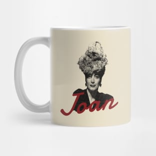 joan crawford - engraving red Mug